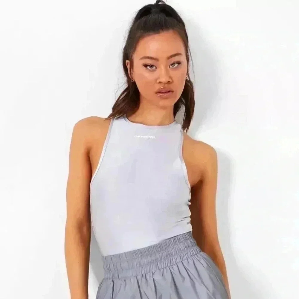 NWT BOOHOO REFLECTIVE ACTIVE SUPPORT CROP TOP 6